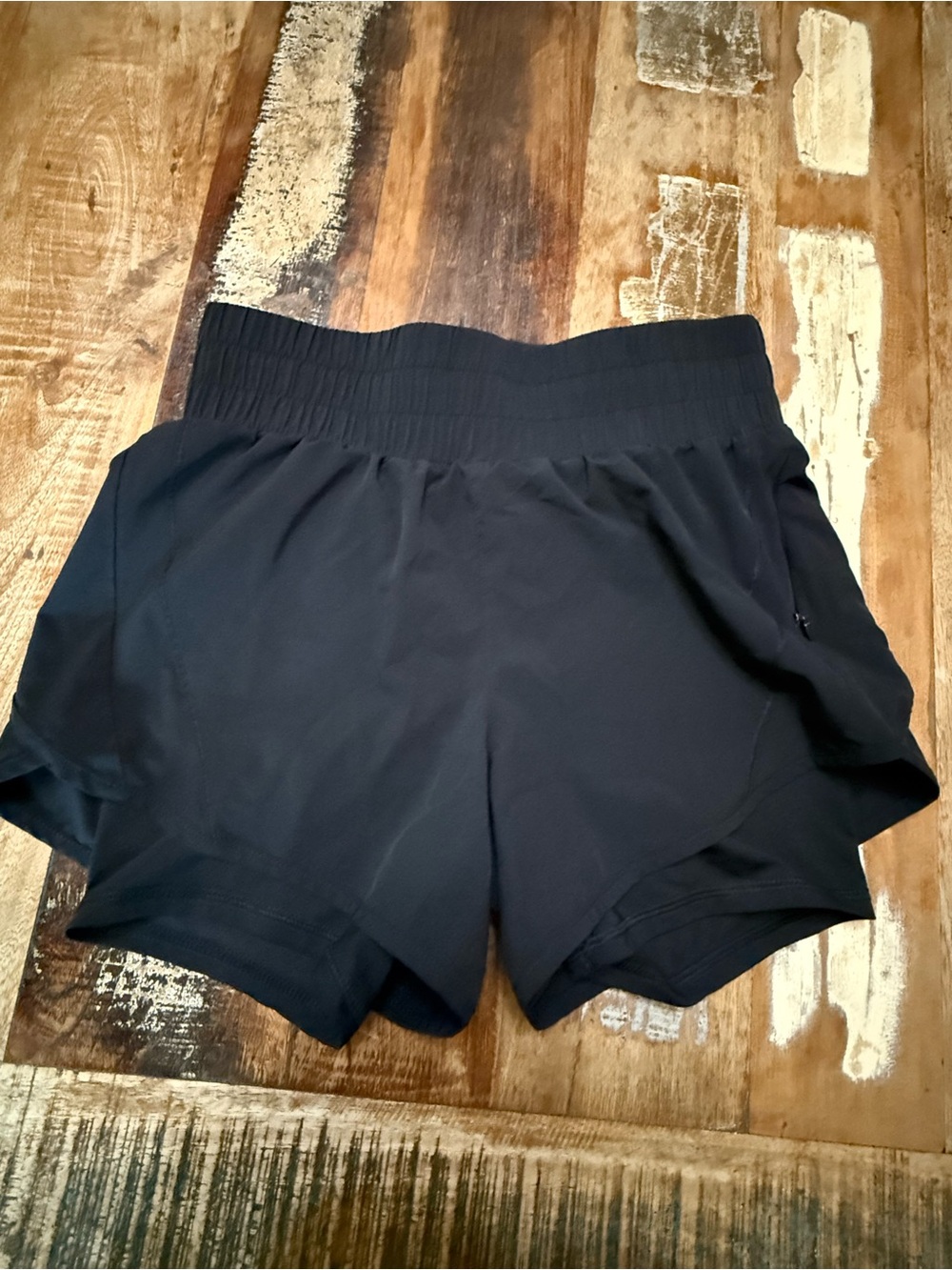 Avia Black Women's Athletic Shorts with Elastic Waist and Built-In Liner